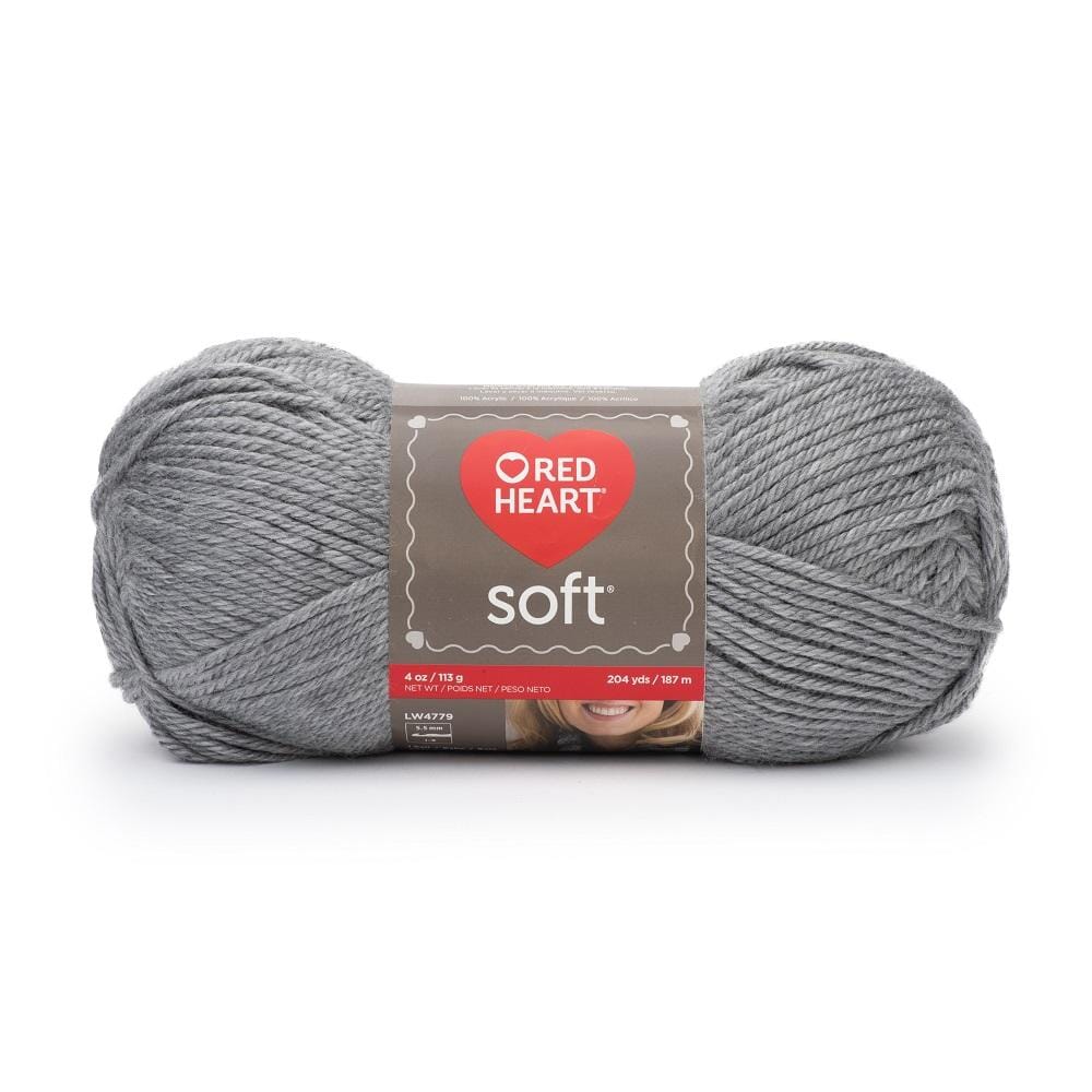 Red Heart Soft Yarn Lt Grey Heather