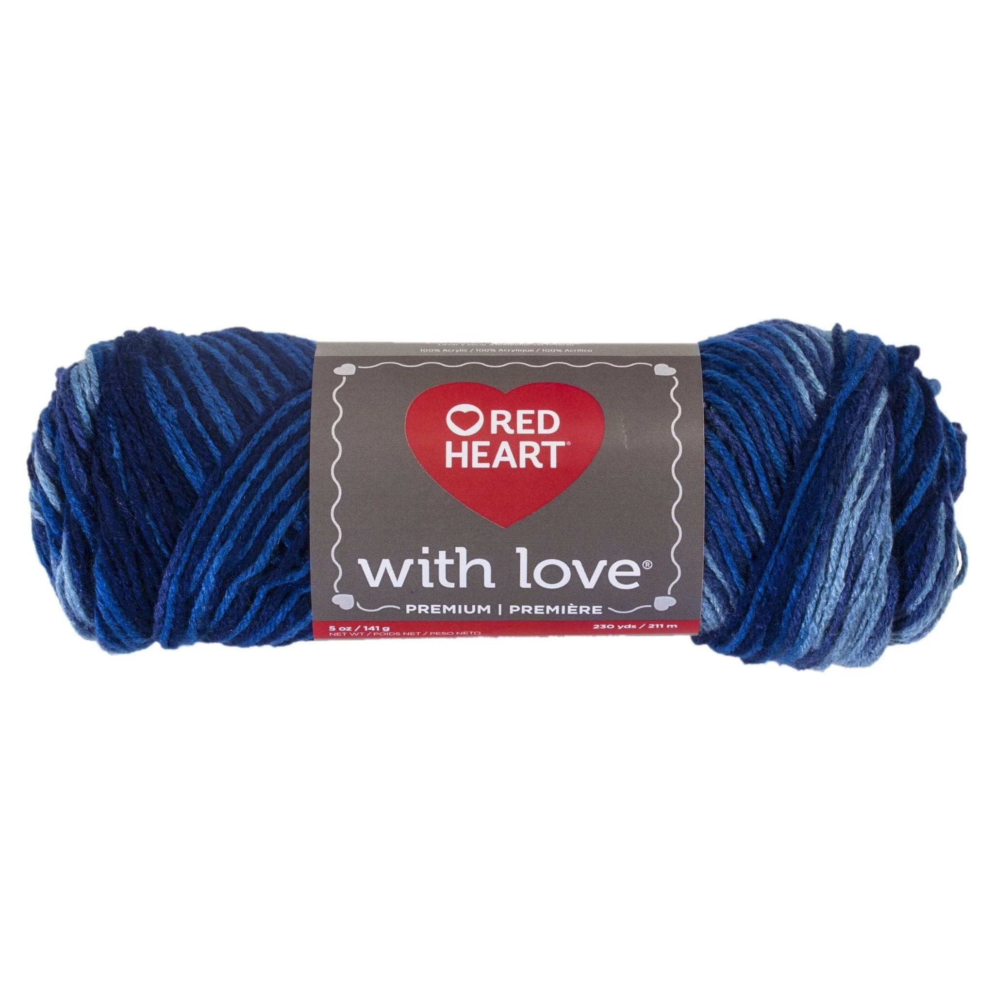 Red Heart With Love 198g Deep Blues