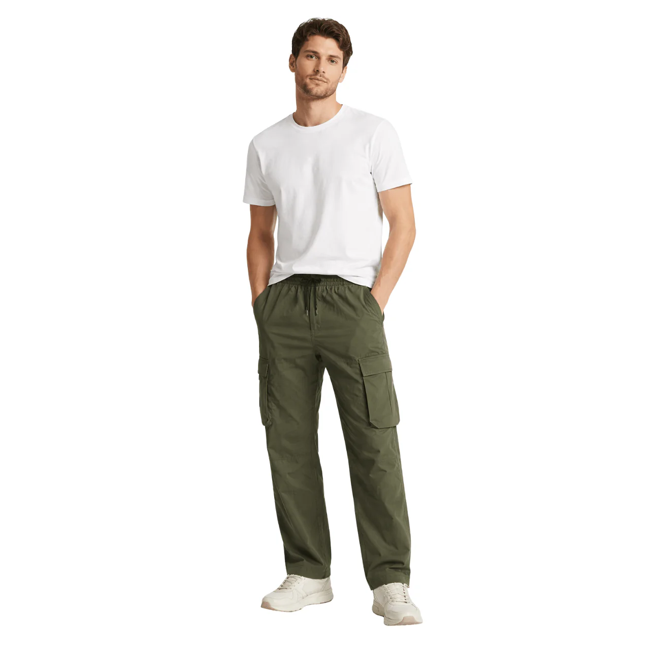 Relaxed Utility Drawstring Pants