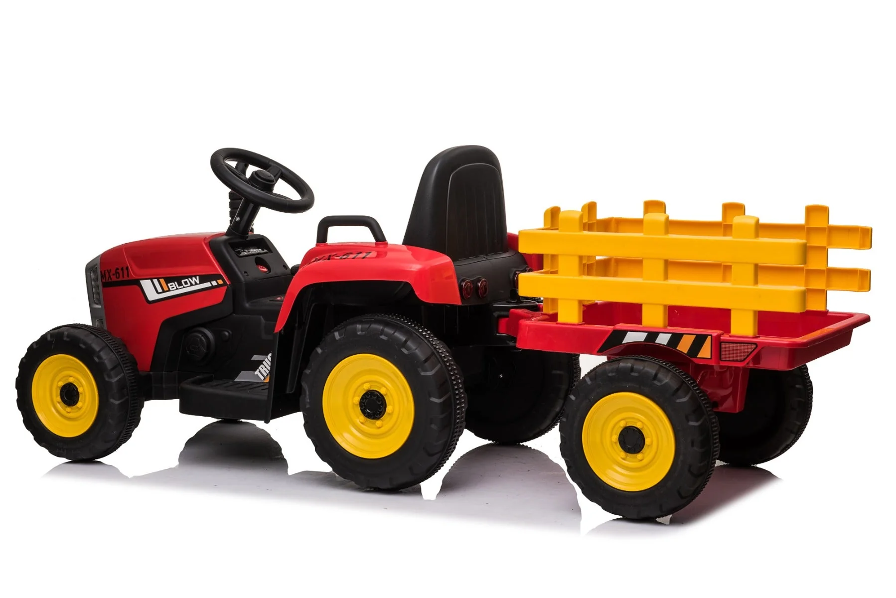 Ride On Farm Truck 12v 4.5 Ah*1 + 2 Motors 2.4g R/c Red - Image 9