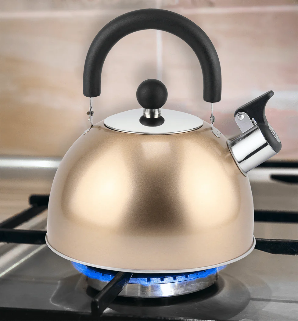 ROB - Stainless Steel Whistling Kettle Metallic Color - Image 6