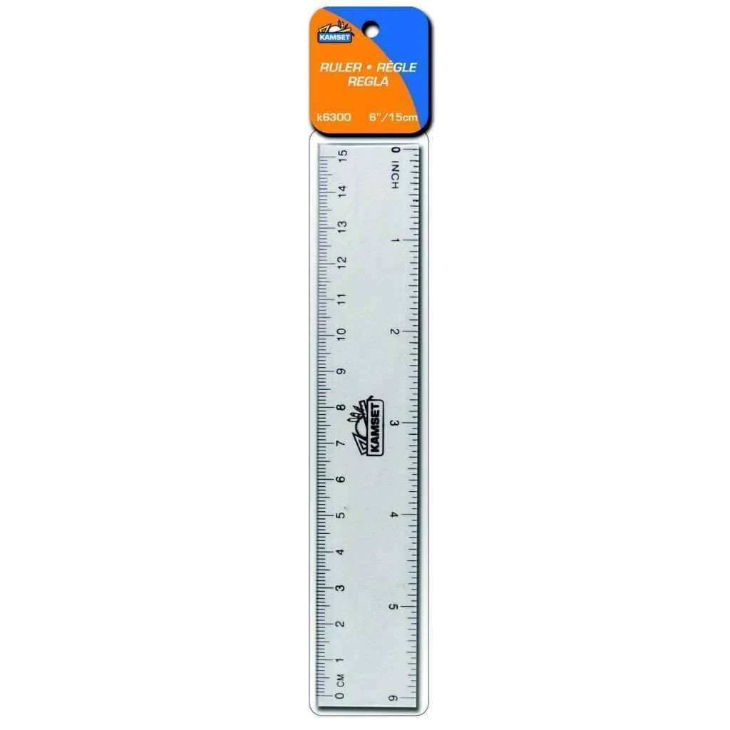 Ruler 6"/15cm - Plastic