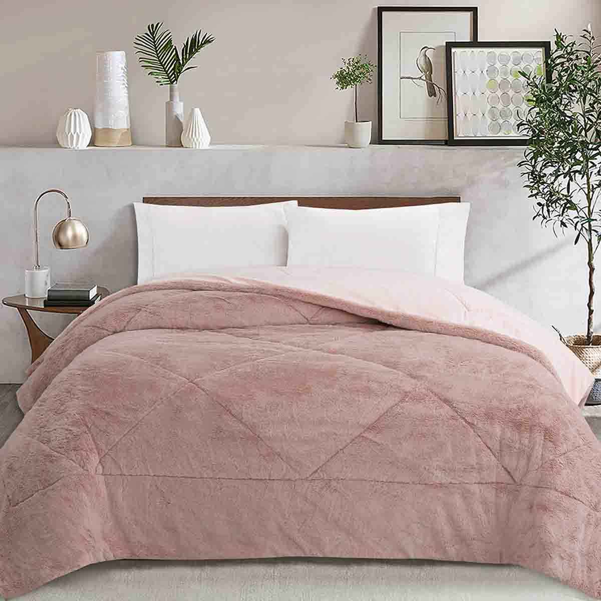 Rustic Cabin - OLIVIER Rabbit Fur Comforter - Image 3