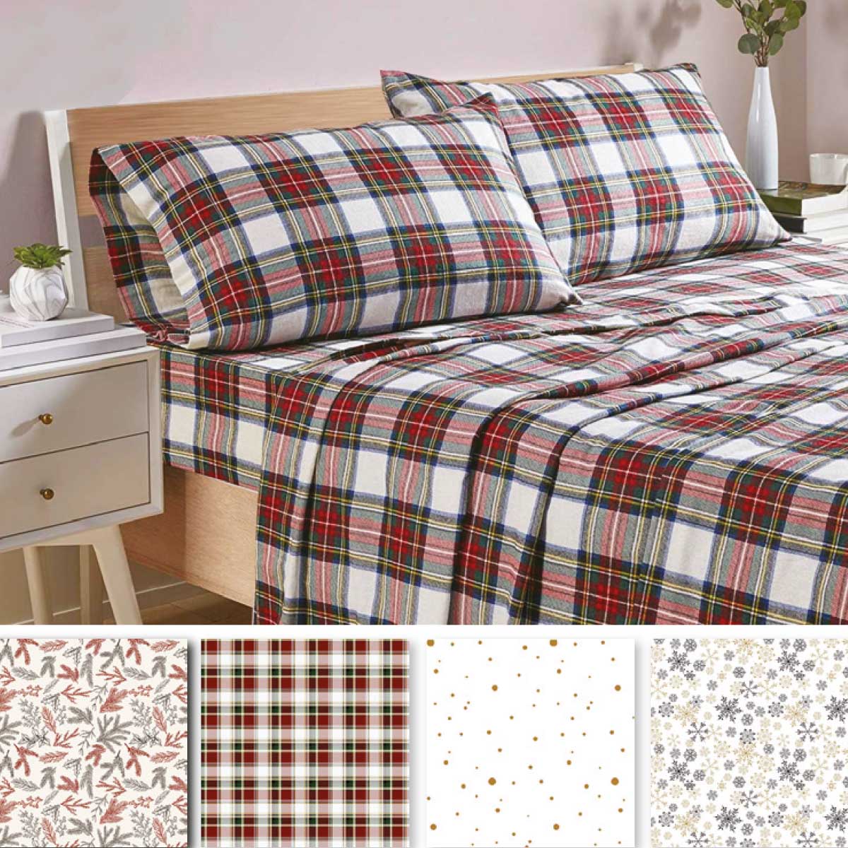 RUSTIC CABIN - ROWLAND Flannel Sheet Set - Image 5