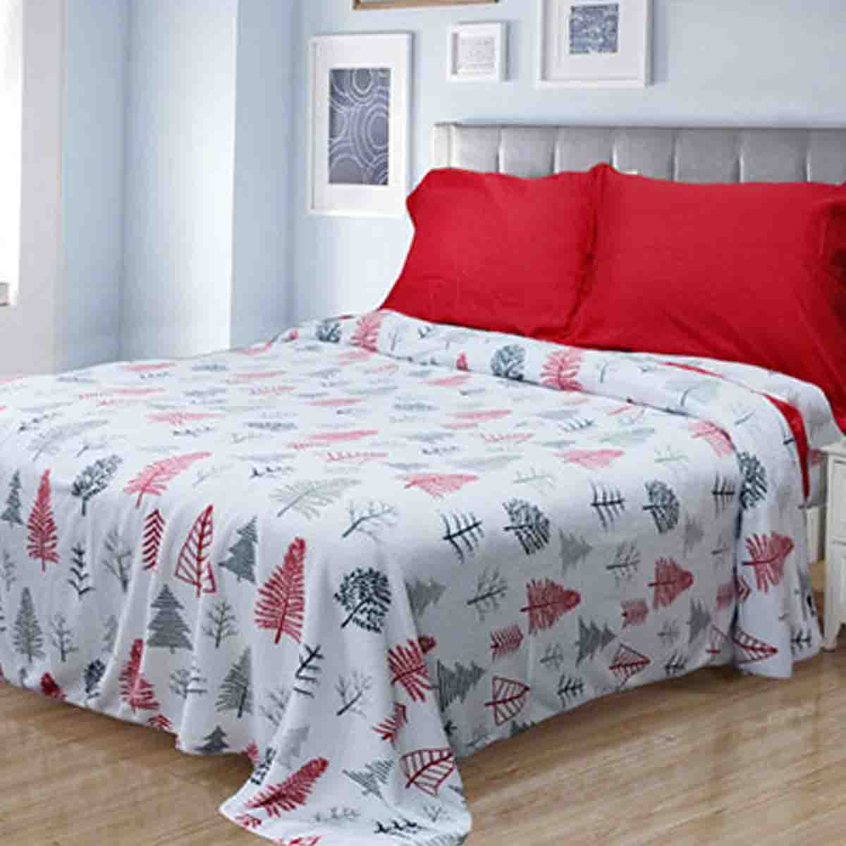Rustic Cabin- Winter Wonderland 3 Microfleece Sheet Set - Image 2