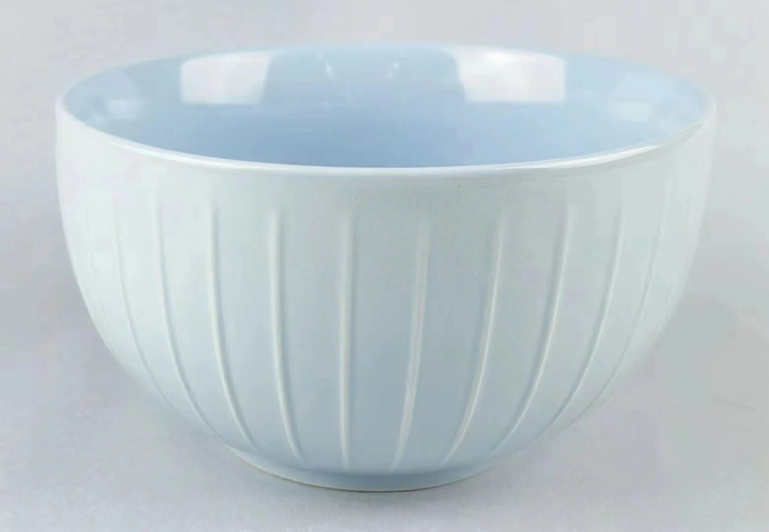 Set of 2 Stoneware Glazed Bowls 600ml - Image 3