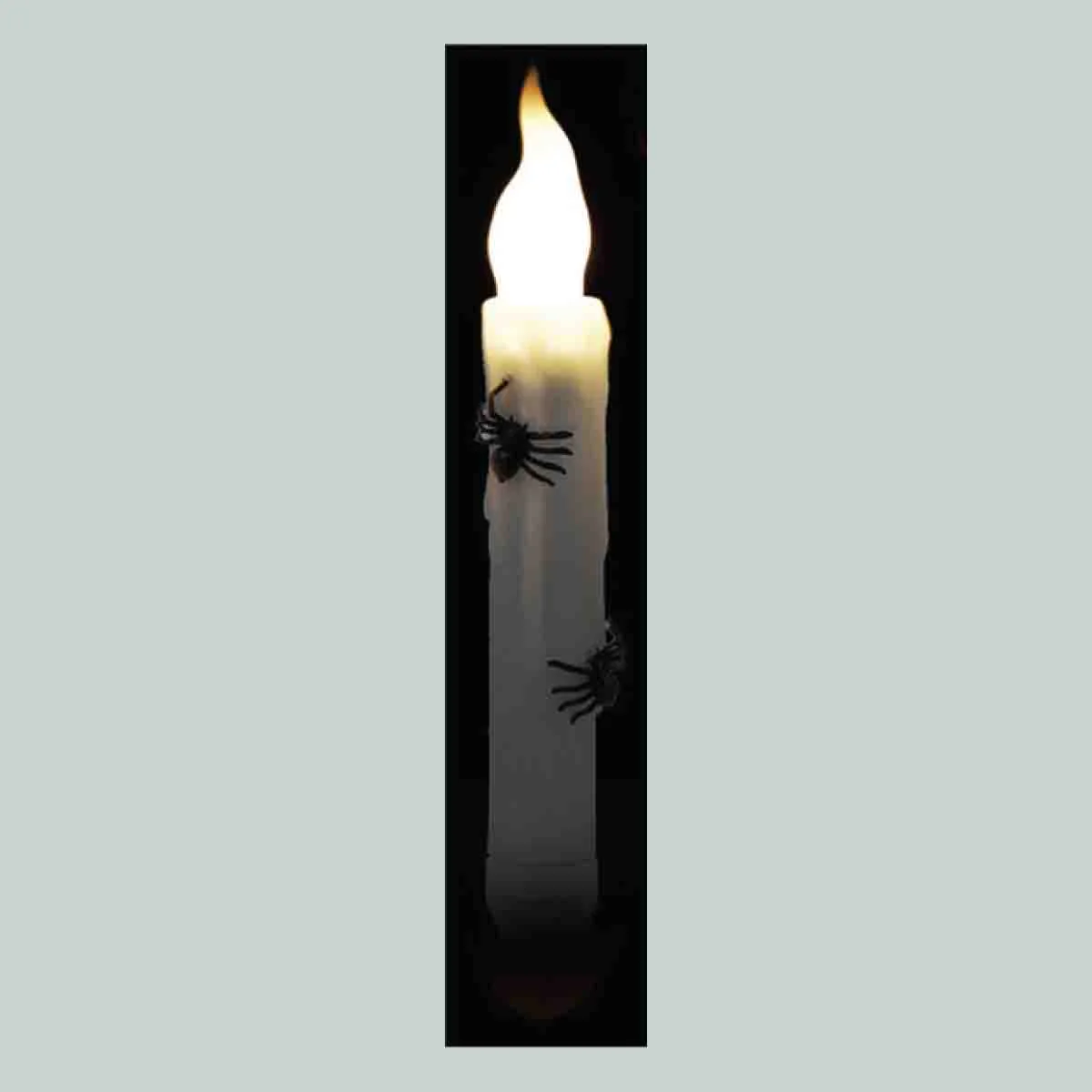 Set Of 3 Hanging Tapered Candles With Spiders