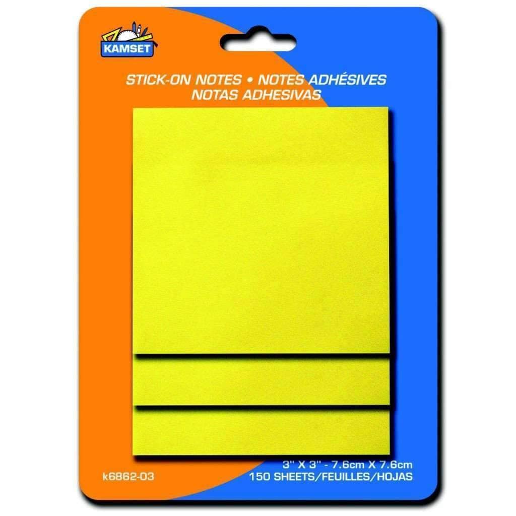 Stick On Notes - 3" X 3"