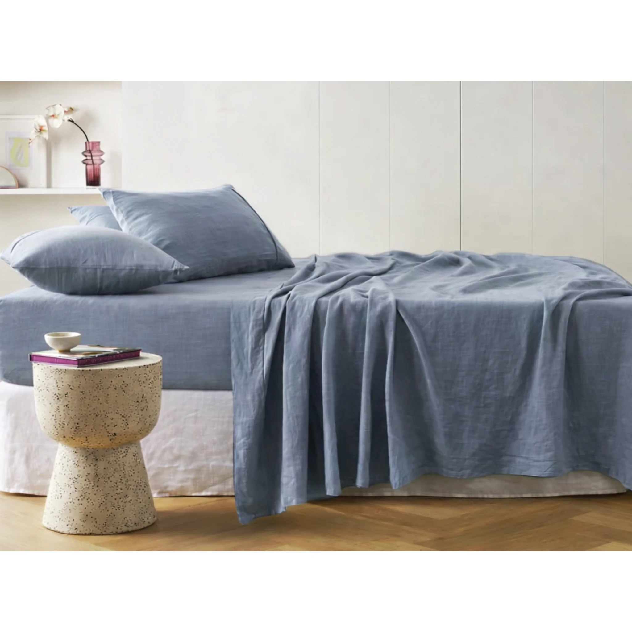Stone Washed Sheet Set Asst