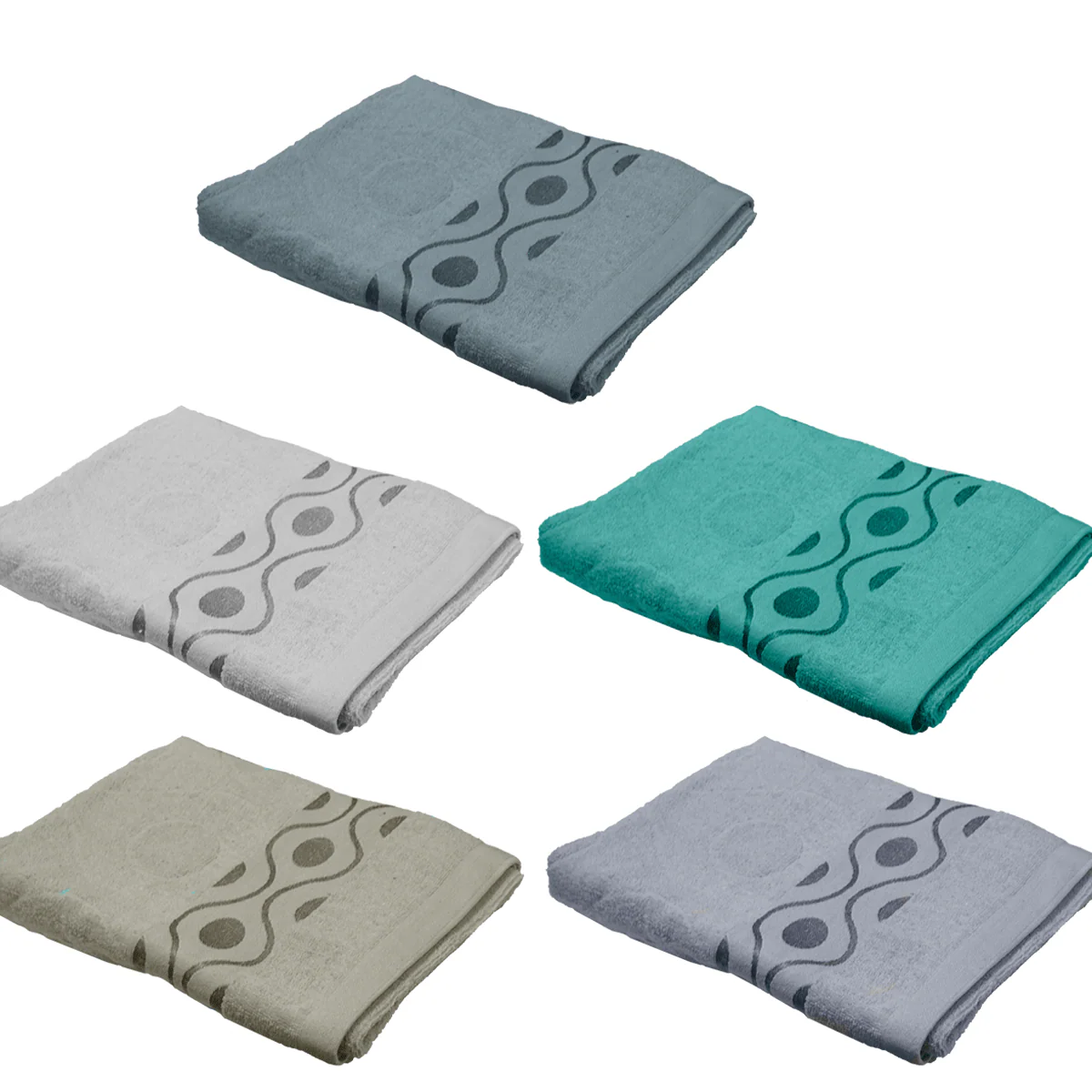 Studio 707- Geometric wave cotton towel