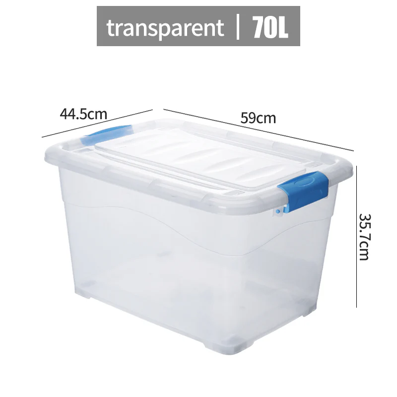 Studio 707 - Transparent 70litre Storage Tores with Locking - Image 2