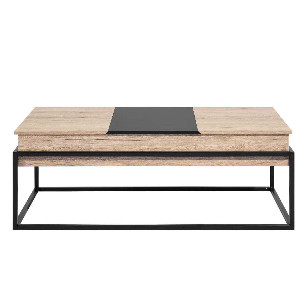 Thiede Oak Coffee Table With Metal Frame - Image 2