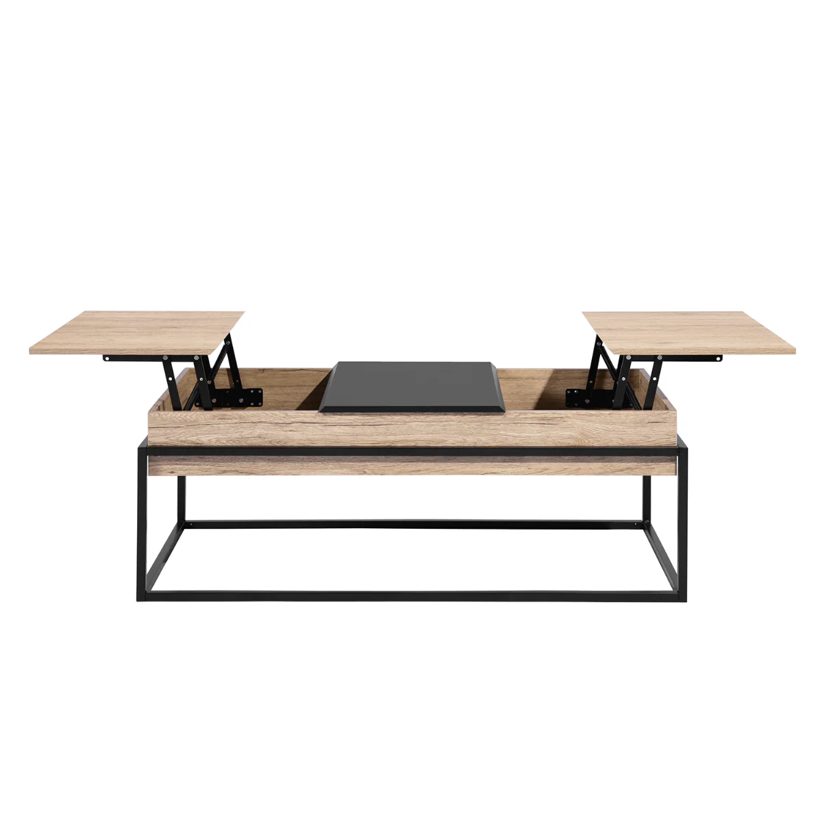 Thiede Oak Coffee Table With Metal Frame - Image 3