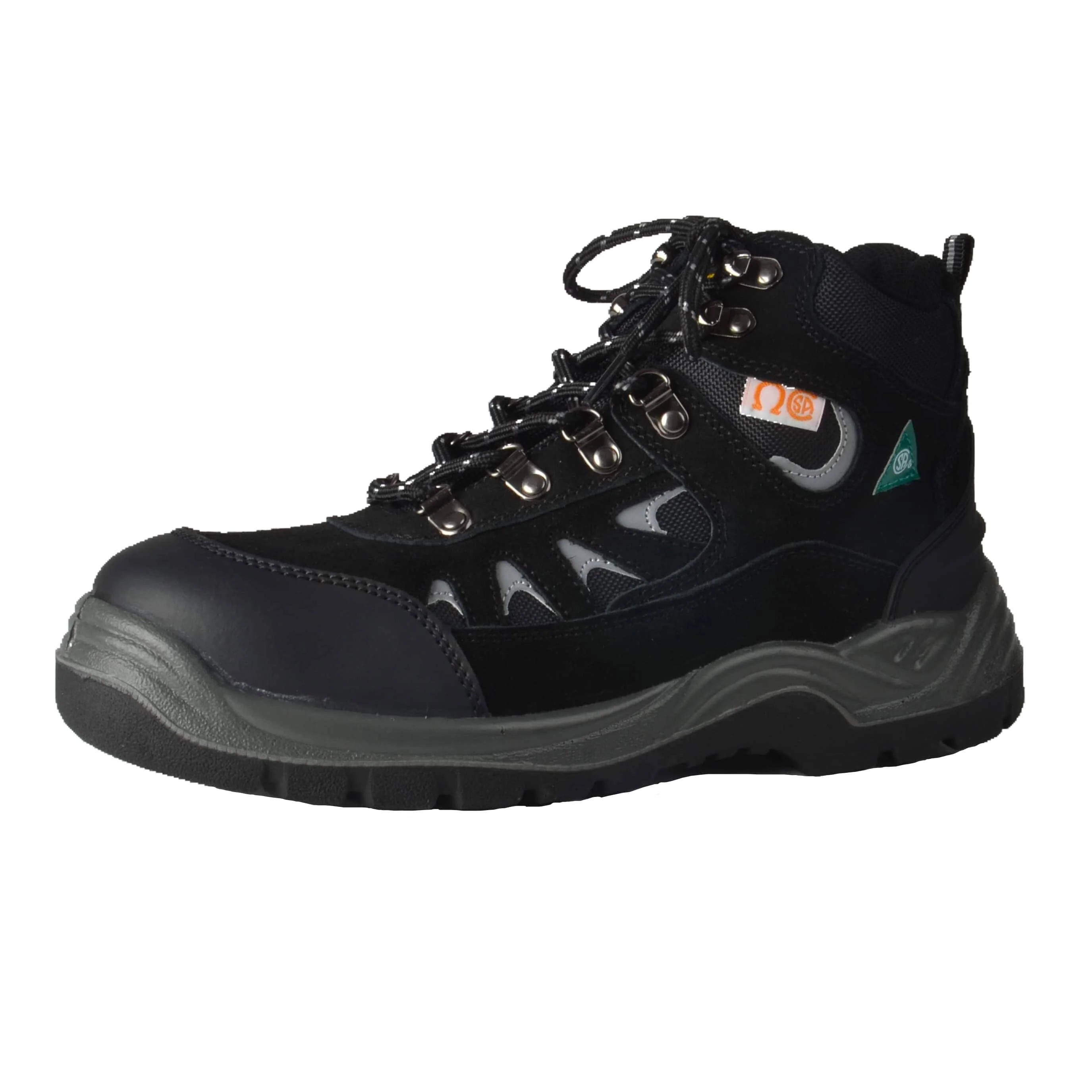Tuff & Durable® - High Cut Work Shoes with Steel Toe & Plate | Black-9
