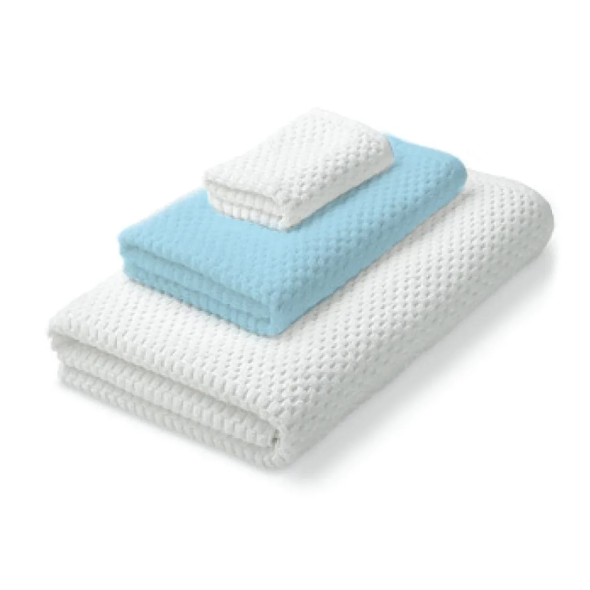 W HOME - Waffle Towel-Grey-13 x 13"