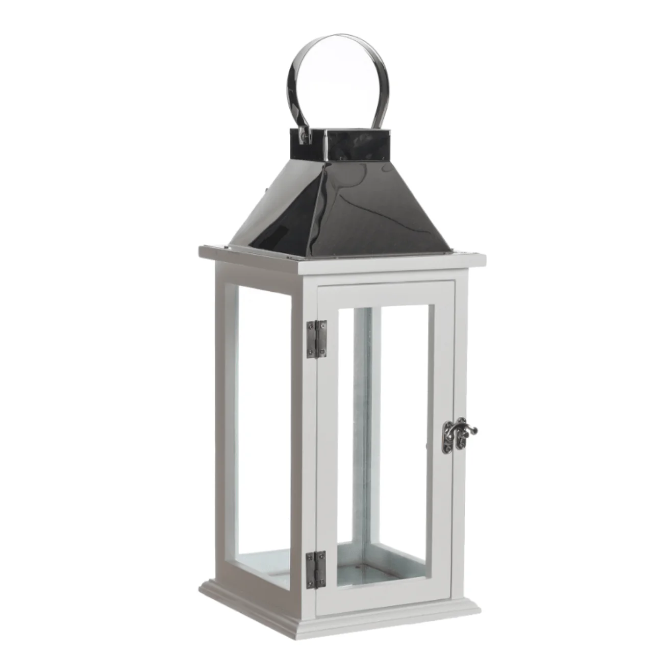White Pine & Stainless Steel Lantern