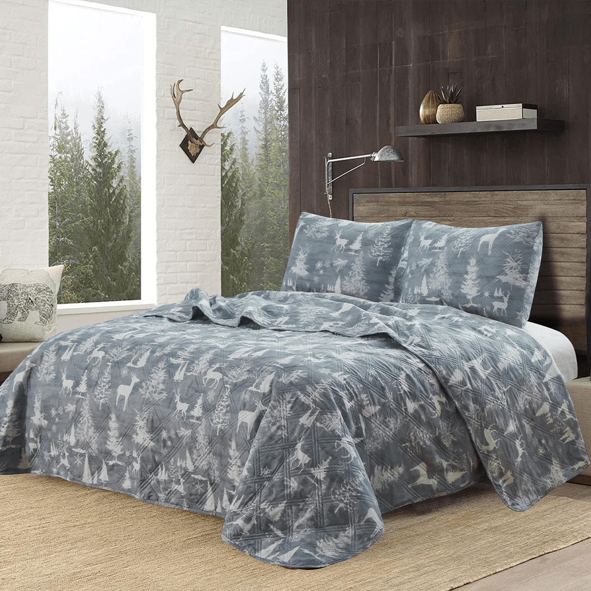 WOODLAND 3pcs Quilt Set